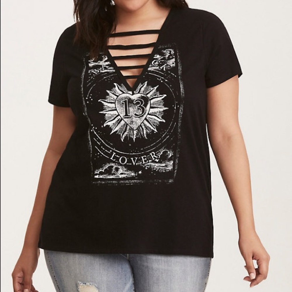 NWT❗️ Torrid Bad Luck Ladder Tee - Sold Out Online